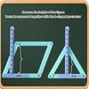 Hands On Plastic Magnetic Geometry Demonstrator Math Teaching Aid for Student Teacher Classroom Teaching Demonstration
