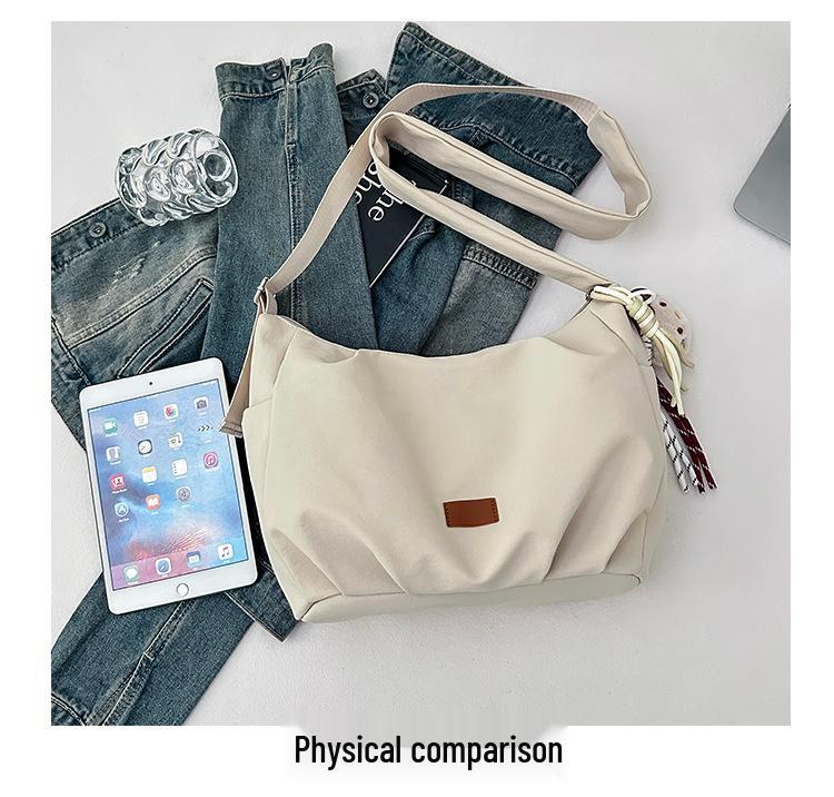 Women's Versatile Nylon Crossbody Bag - Large Capacity, Trendy Single Shoulder Handbag