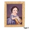Retro Frame Scene Model Miniature Pictures Dollhouse Oil Painting Wall Mural Dolls Accessories