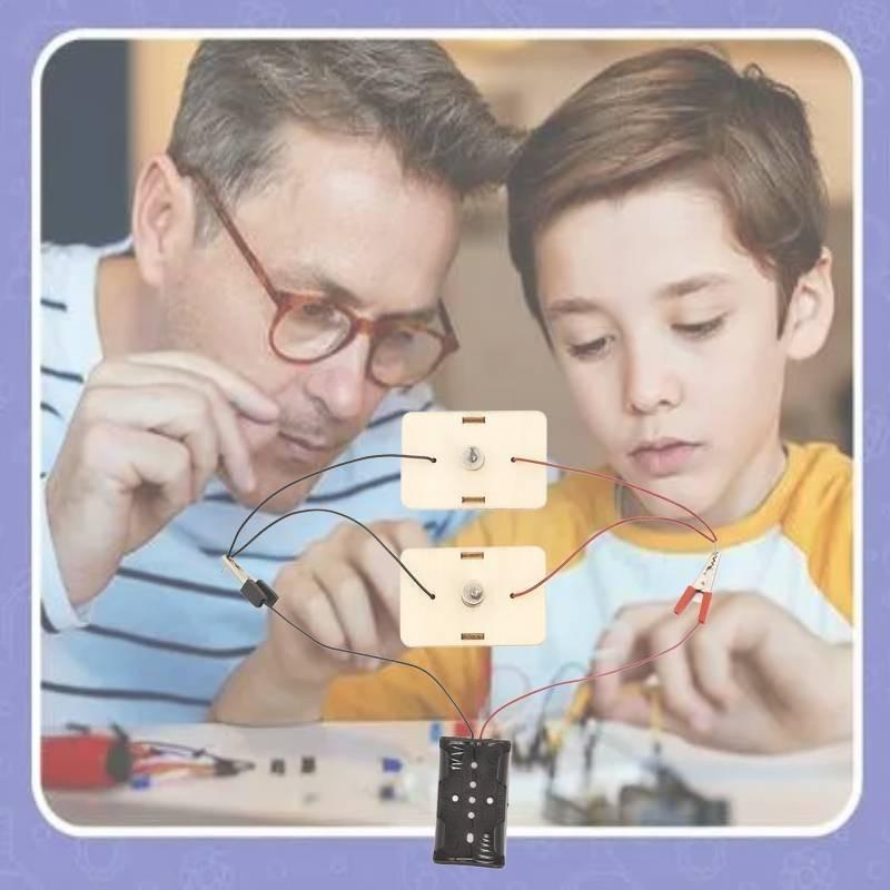 Nengen Smart Elementary School Student Handmade Diy Circuit Series Parallel Learning Toy Large Children's Technology Small Production Classroom Tool