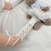 Elegant Lace Trim Flare Arm Sleeves With Ballet and Ribbon Design For Dance And Theme Event Dressingup Anime Armwear