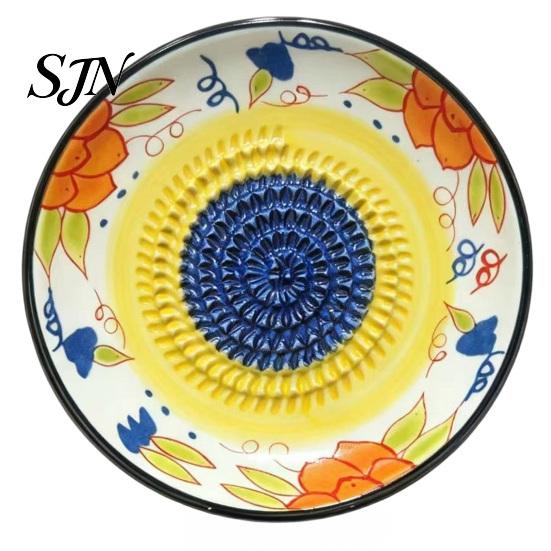 Ręczny Akcesorium Kuchenne do Tarcia Ceramiczna Tarcza do Tarcia Imbiru i Czosnku, Tarka z Ostrymi Zębami, Łatwe Niezbędne do Pasty do Czyszczenia Tarki Puree