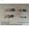 Retro Pattern Button-Shaped Alloy Punk Stud Rivets for DIY Jewelry and Accessories