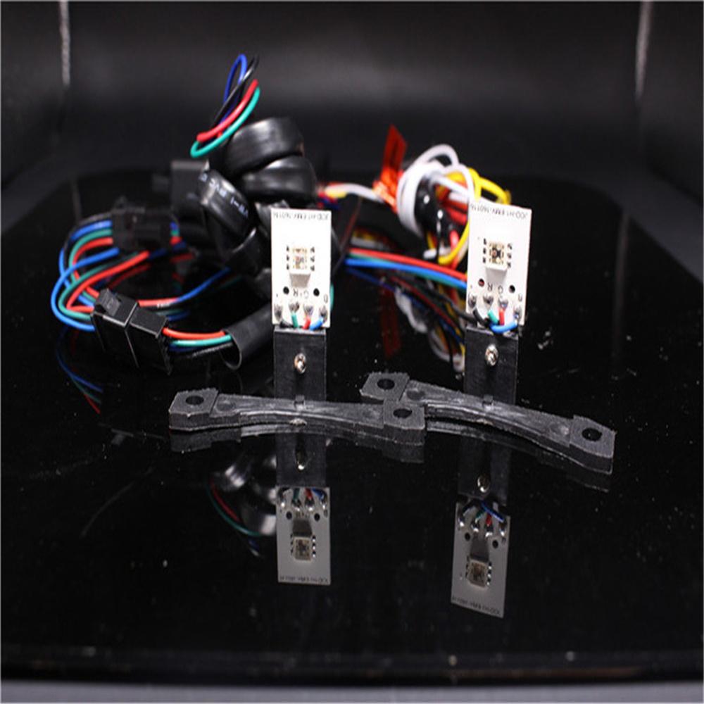 2x RGB LED Light Devil Demon Eyes Bulbs Bluetooth APP Control Headlight Retrofit