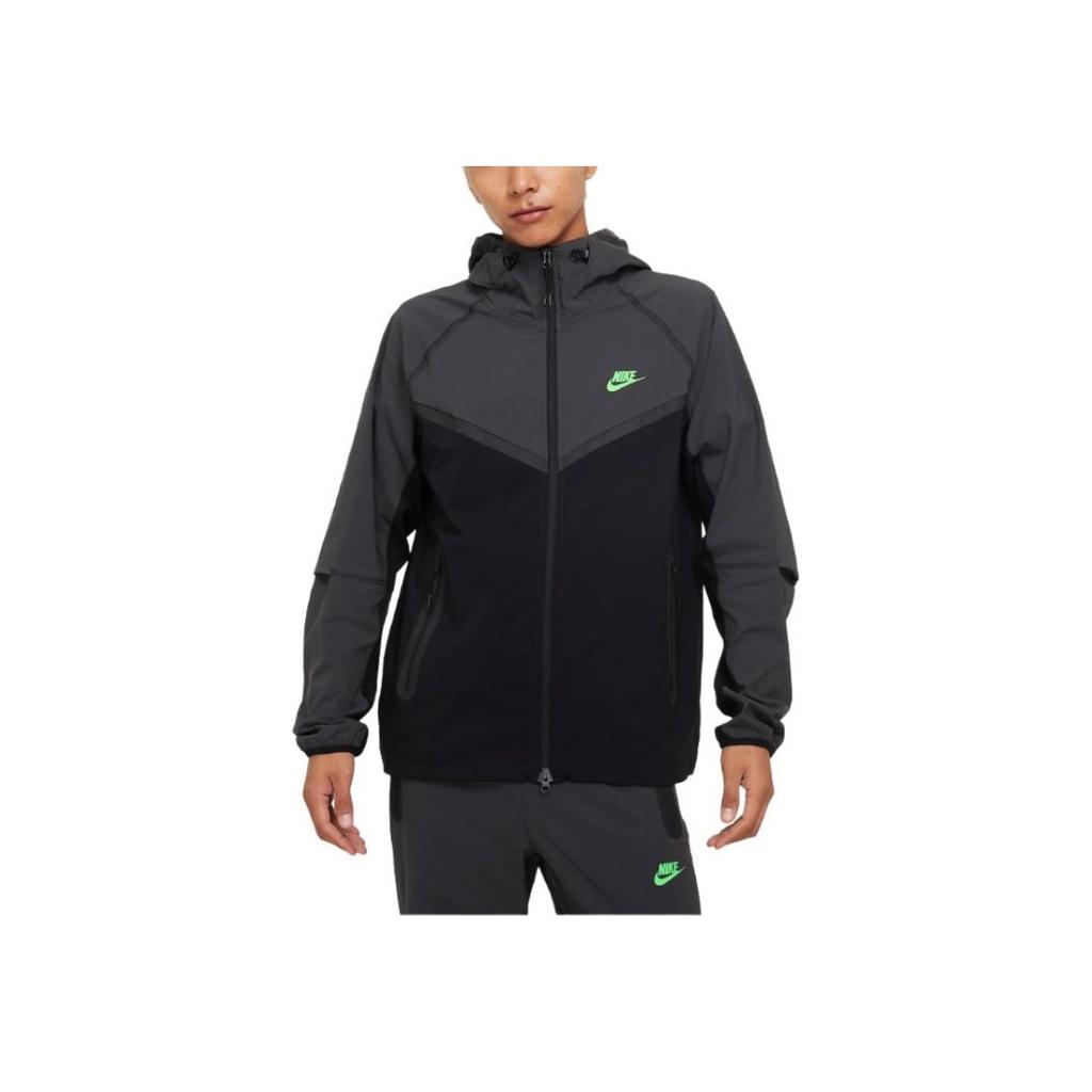 Nike Tech Windrunner Color Block Casual Langermet Jakke Herrejakke Svart HM7152-013
