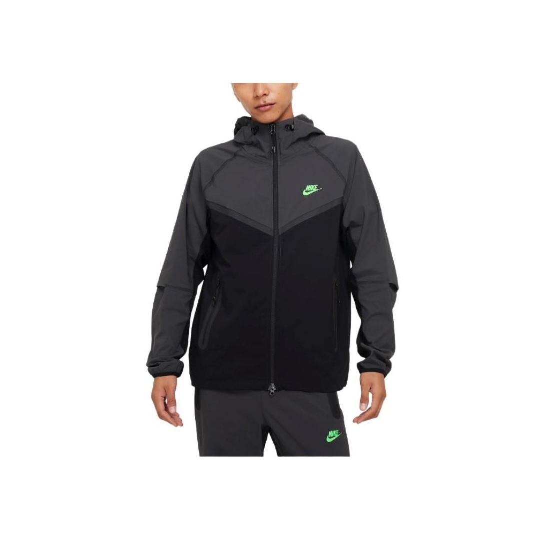 

Nike Tech Windrunner Color Block Повседневная мужская куртка с длинным рукавом, черная HM7152-013 L