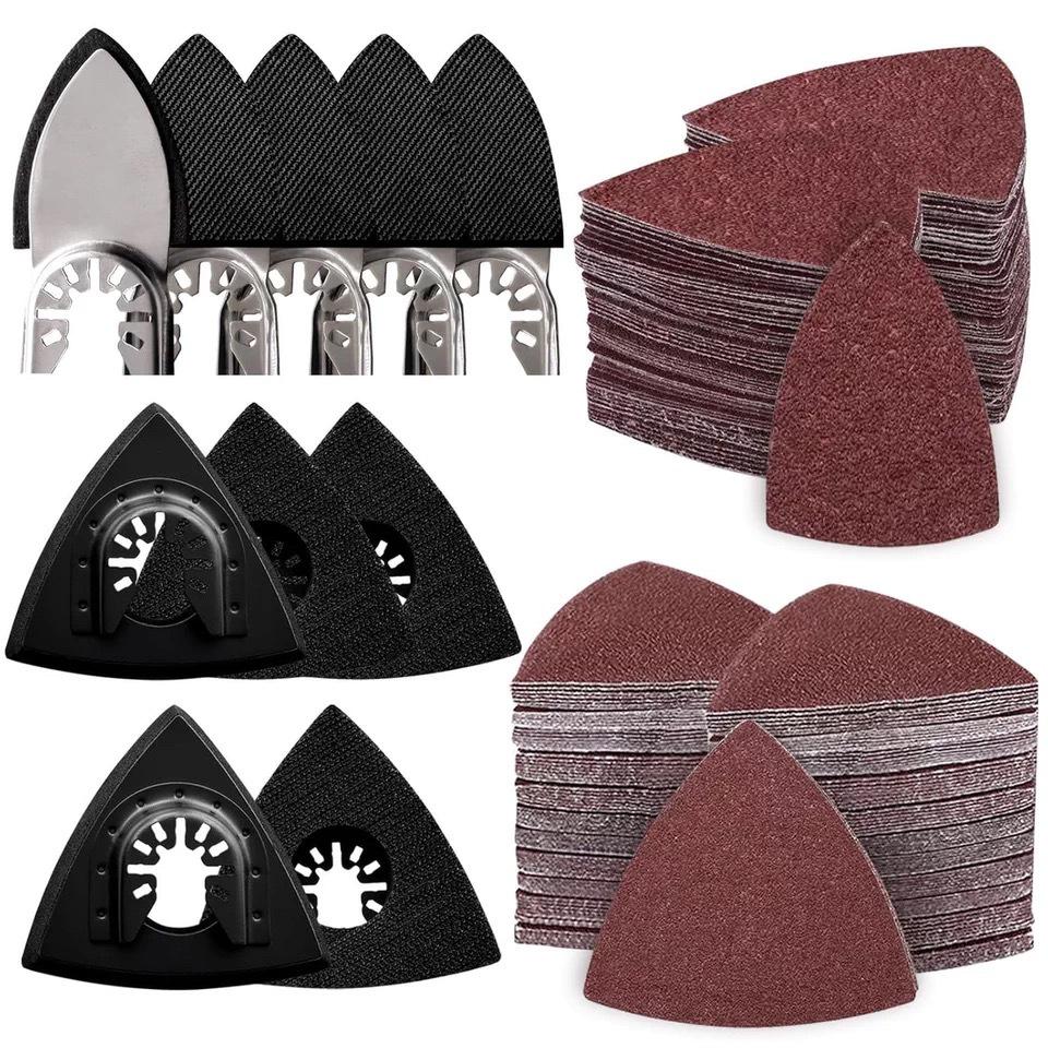 210-Piece Sandpaper & Sanding Block Set with Universal Interface
