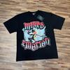 Cross-border Beauty Tide MIXED EMOTION Street Hip-hop High Street Angel Hot Diamond T-shirt Casual Men and Women with the Same Style Versatile