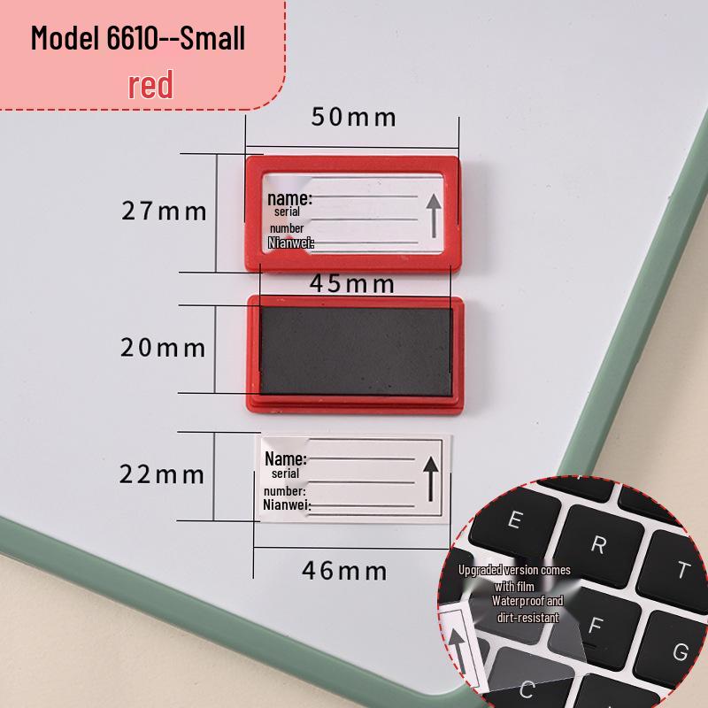 Magnetic Label Holder for Whiteboard & File Cabinets - Warehouse & Partition Name Sign Stickers