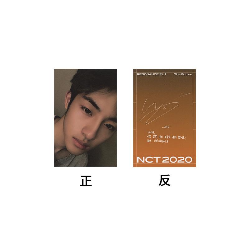 NCT 2020 [ RESONANCE Pt. 1] Dieselbe selbstgemachte kleine Karte signierte kleine Karte Orange Version