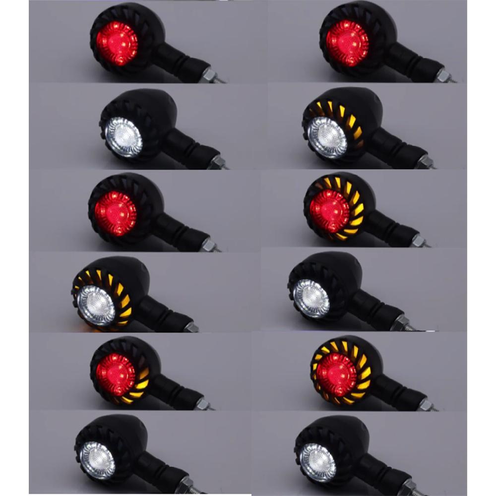 3In1 4Pcs Motorcycle Led Turn Signal Light Indicator Flasher Lamp Drl Tail Light