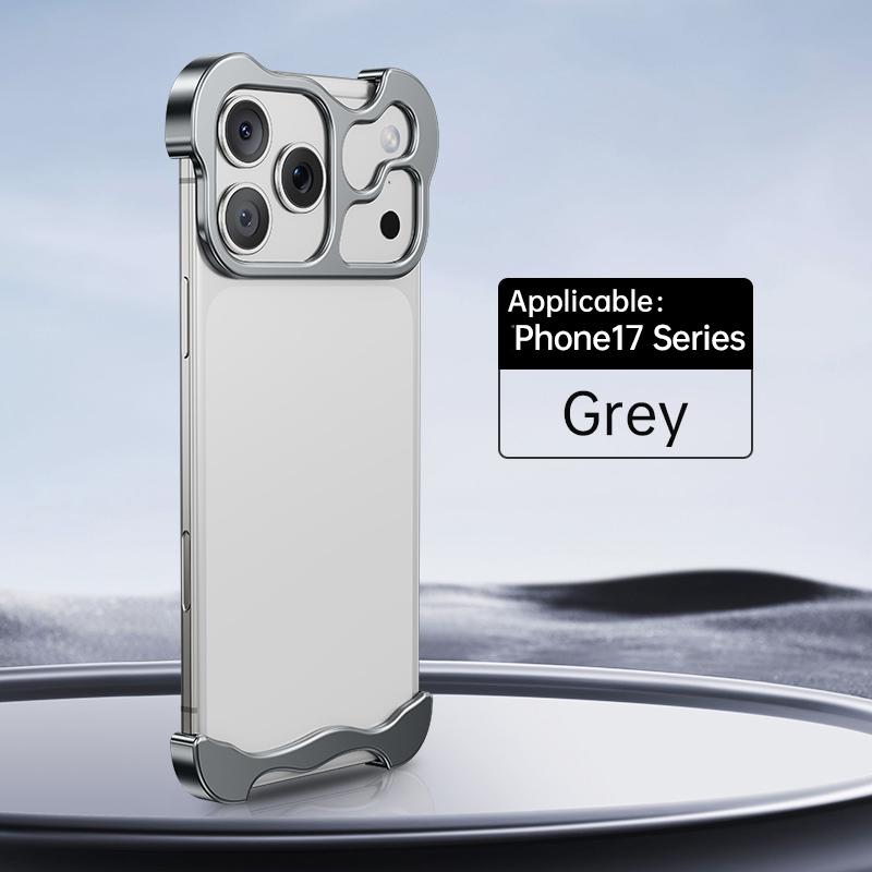 Custodia di Lusso in Metallo Anti-Caduta con Protezione Lente per iPhone 17 Pro Max e Pad Ammortizzante Resistente