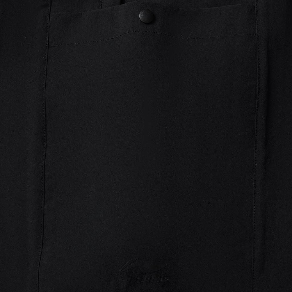 Li-Ning Comfortable Simple Versatile Loose Fit Solid Color Five-Point Casual Shorts Men Shorts Black AKSV207-2