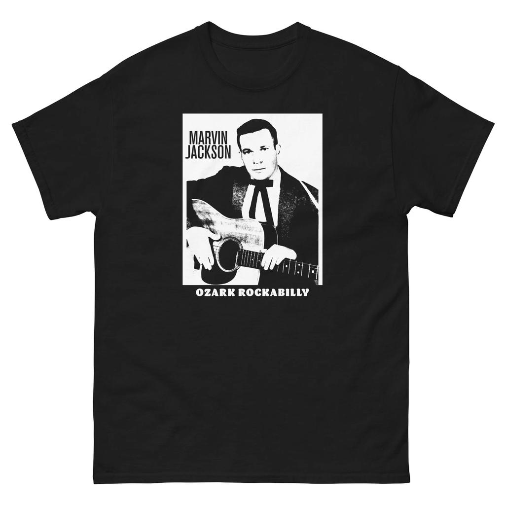 Marvin Jackson Ozark Rockabilly Black Graphic Tee Unisex Classic Tee