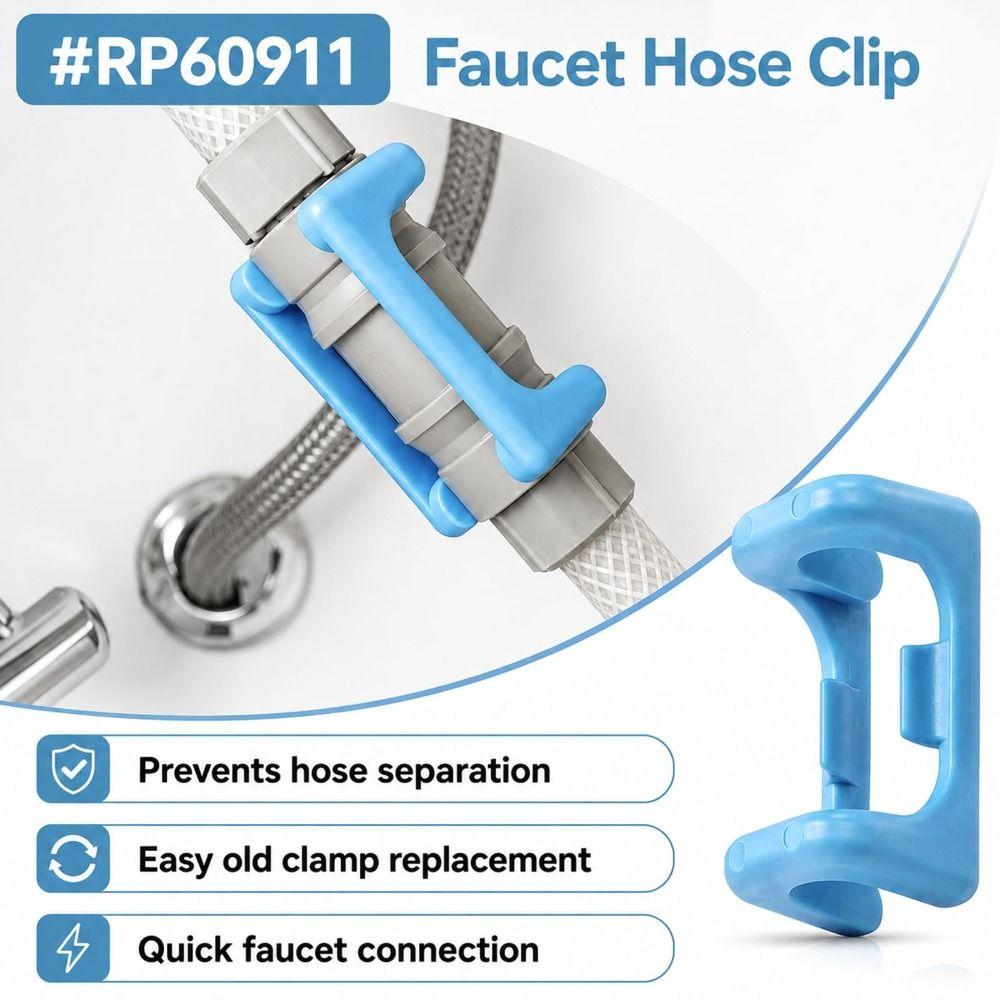 2pcs Easy Installation Faucet Hose Clip for Delta RP60911 Kitchen Faucet Repair Part