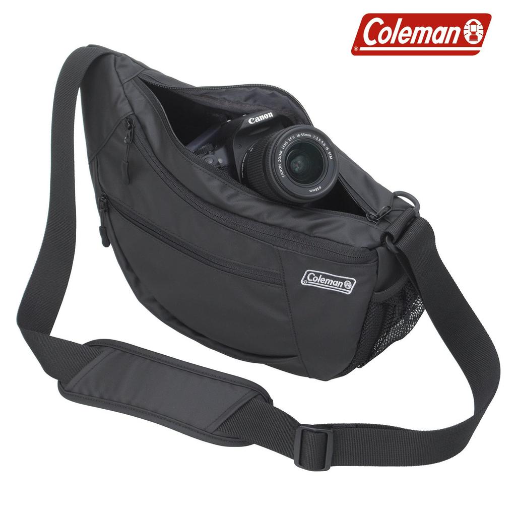 Etsumi Coleman SLR 4.5L Camera Shoulder Bag, Carbon Black, VCO-8739
