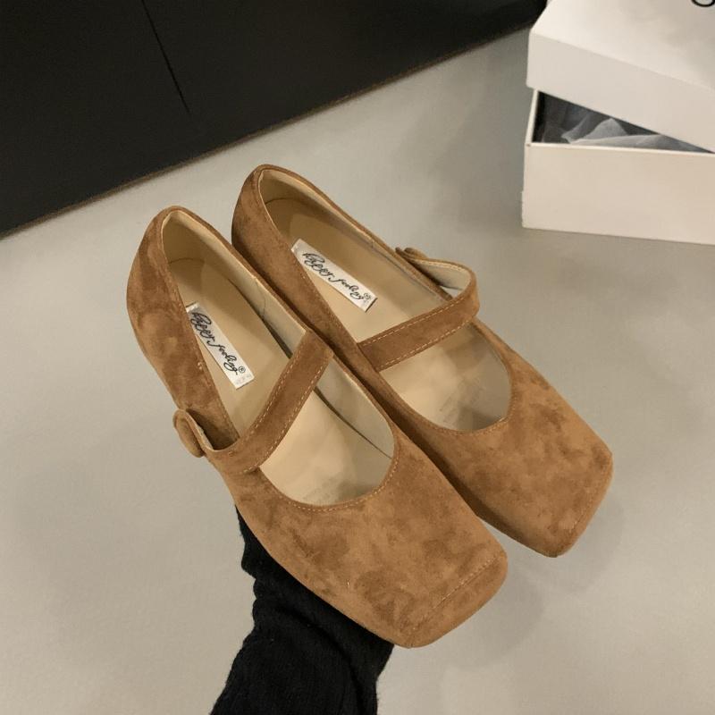 Fashion Bailamos 2025 Spring Brand Women Flats Soft Leather Eelgant Dress Shoes Square Toe Shallow Slip On Ladies Casual Ballet Shoes