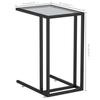 VidaXL Table d'appoint pour ordinateur Noir 50x35x65 cm Verre trempé 331650