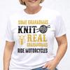 Motorcycle Grandma T Shirt Funny Biker Nana Tee Real Grandmas Ride Motorcycles