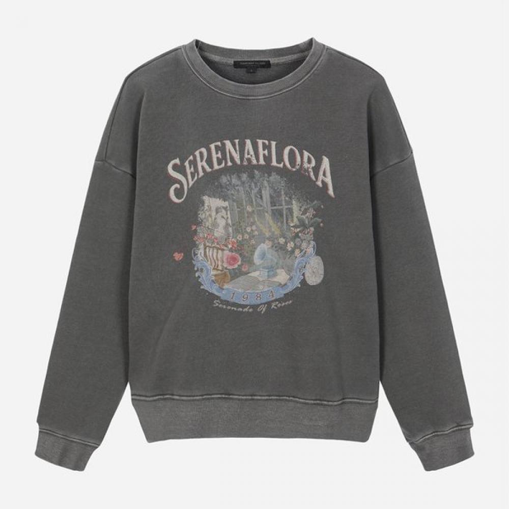 

Thursday Island Lovely Mood Sweatshirt T262mst134w Charcoal (CH)/S