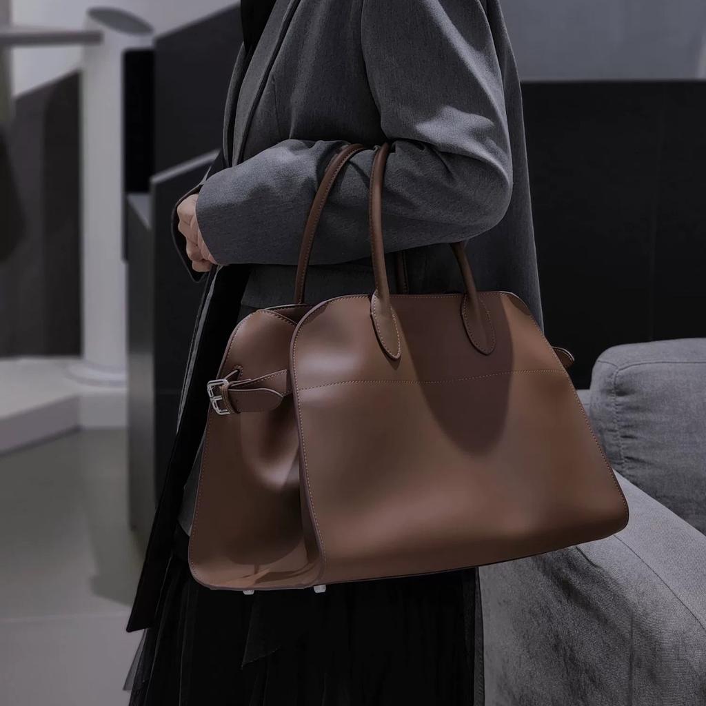 Geantă de mână tip tote de umăr din piele de toamnă și iarnă cu capacitate mare, geantă casual simplă și versatilă pentru femei