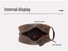 Men's Genuine Leather Clutch & Wash Bag - High-End Retro Design