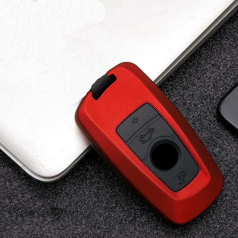 Carbon Fiber Car Key Fob Case Skin Cover For Bmw 3 4 5 Series 320I 530I 550I F20 F21 F30 F31 F25 F01 F02 Car Key Case