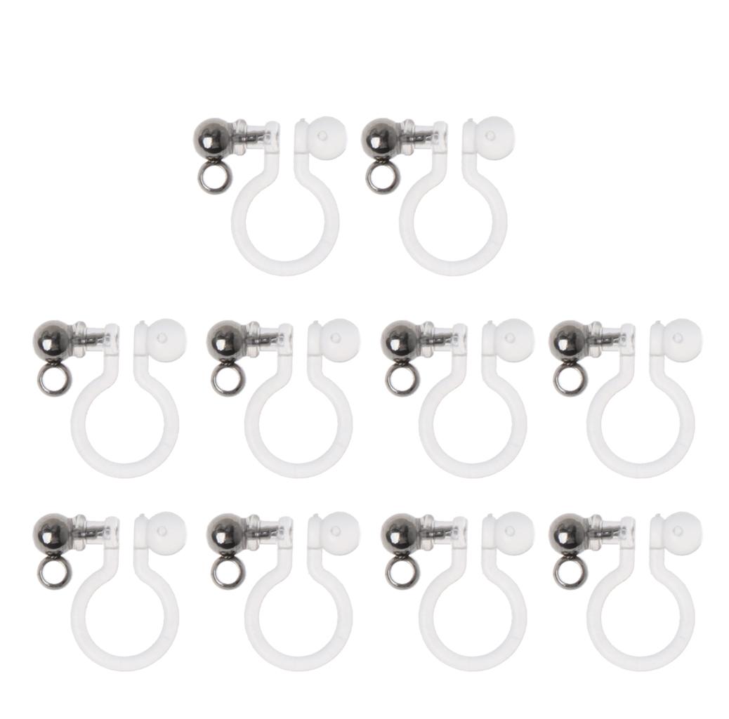 10Pieces/Set Comfortable Pierced Look Invisible Clip On Earring Converters Other