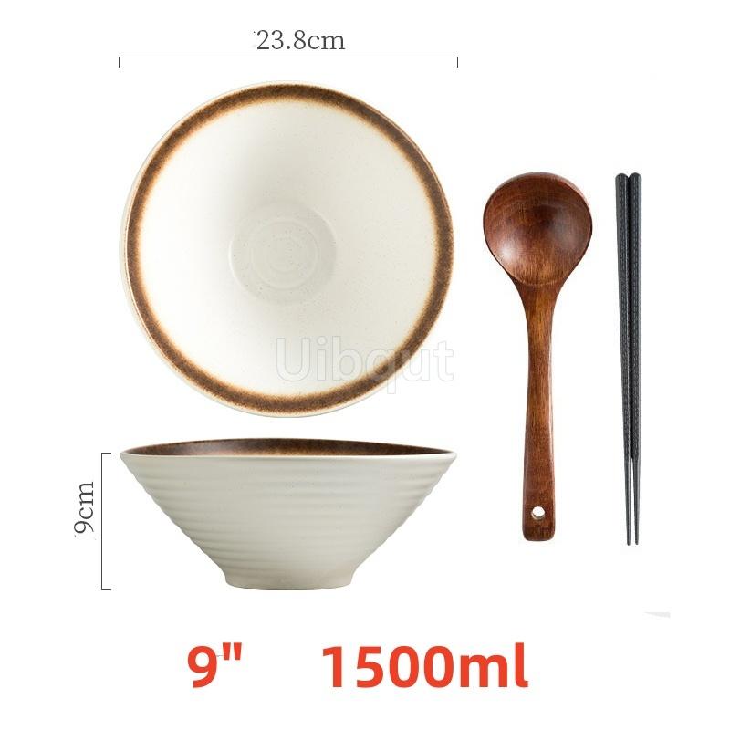 Japanese Noodles bowl restaurant household Spicy large big capacity ceramic soup dumpling bowl Wonton Italian pasta noodles bowl