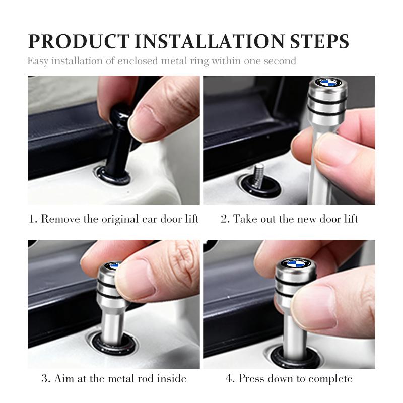 Universal Car Door Lock Knob Pull Pins Aluminum Alloy Security For BMW M3 M5 X3 E93 F10 F20 F30 F40 F15 F25 F26 F31 F49 F86