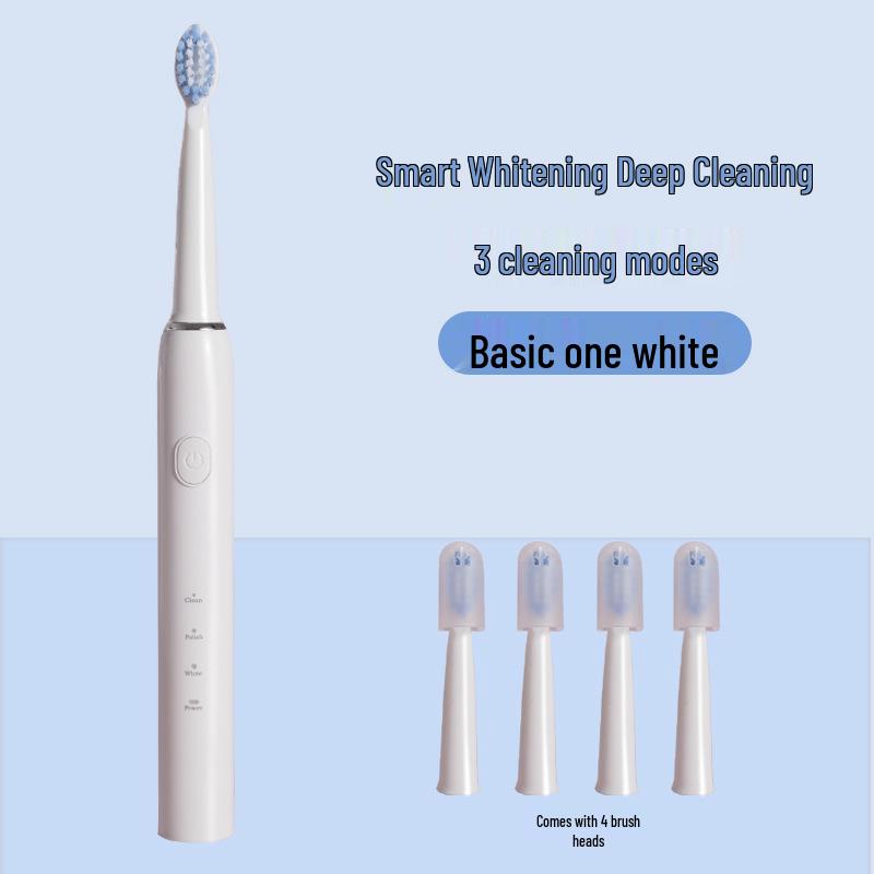 Adult Three-Speed Soft Bristle Sonic Electric Toothbrush with USB Charging