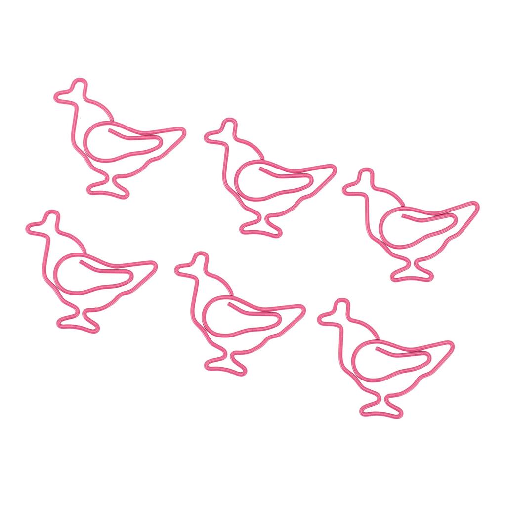 100pcs Chick Paper Clips Vibrant Color Animal Paper Clips Waterproof Rustproof Reusable Iron Wire Cu