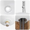Bathroom Furniture Set 4 Pcs Reclaimed Wood Engineered Wood and Glass