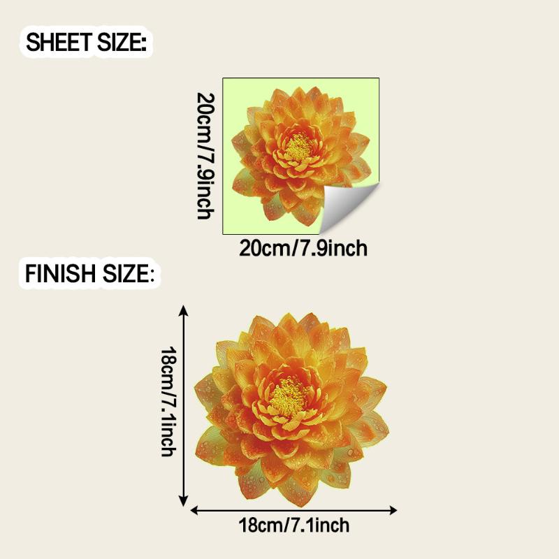 Ljusblommig Toalettklistermärke Nattlampa Blommig Väggdekal Badrum Sovrumsklistermärke Självhäftande PVC Vattentät Heminredning