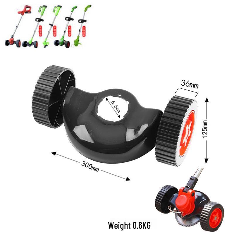 Rechargeable Lithium Battery Lawn Mower with Wheels - Compact Weeding Tool