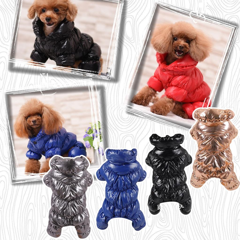 Dog Winter Down Jacket Clothes Four-legged Winter Coat Pet Small Dog Thickened Cotton