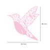 Cartes de Place en forme de colibri découpées au Laser sur papier nacré, fournitures de décoration pour fête de mariage