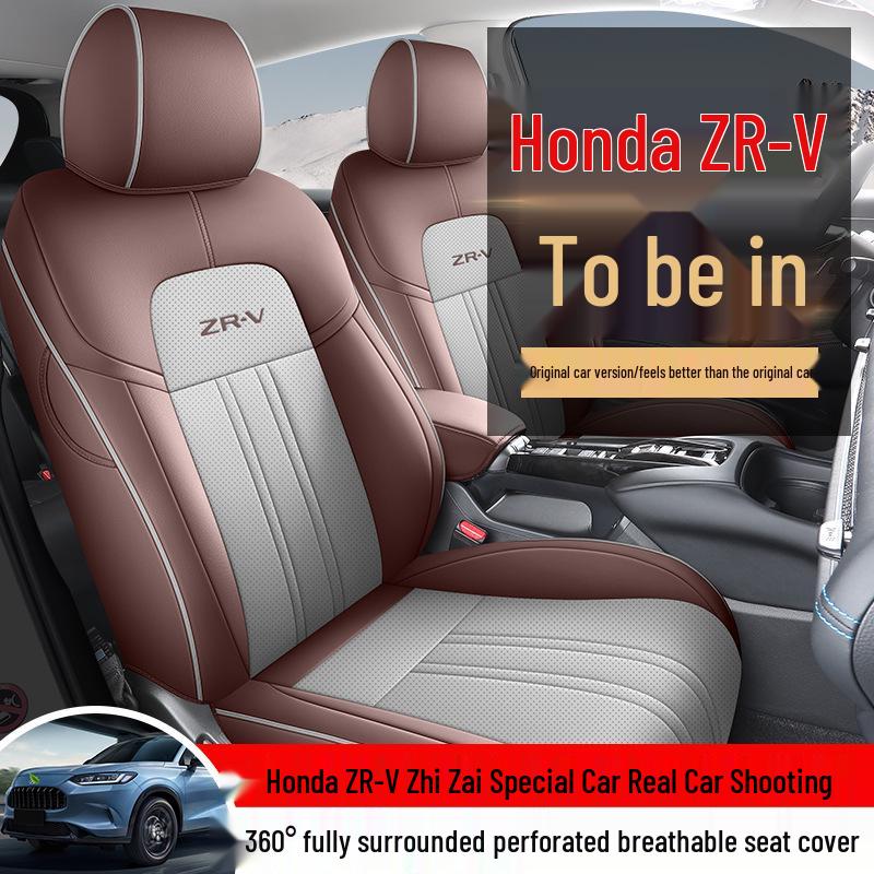 Full Leather Car Seat Cushion for Zhi ZRV - Five-Seater, Universal Fit, All-Season Cover