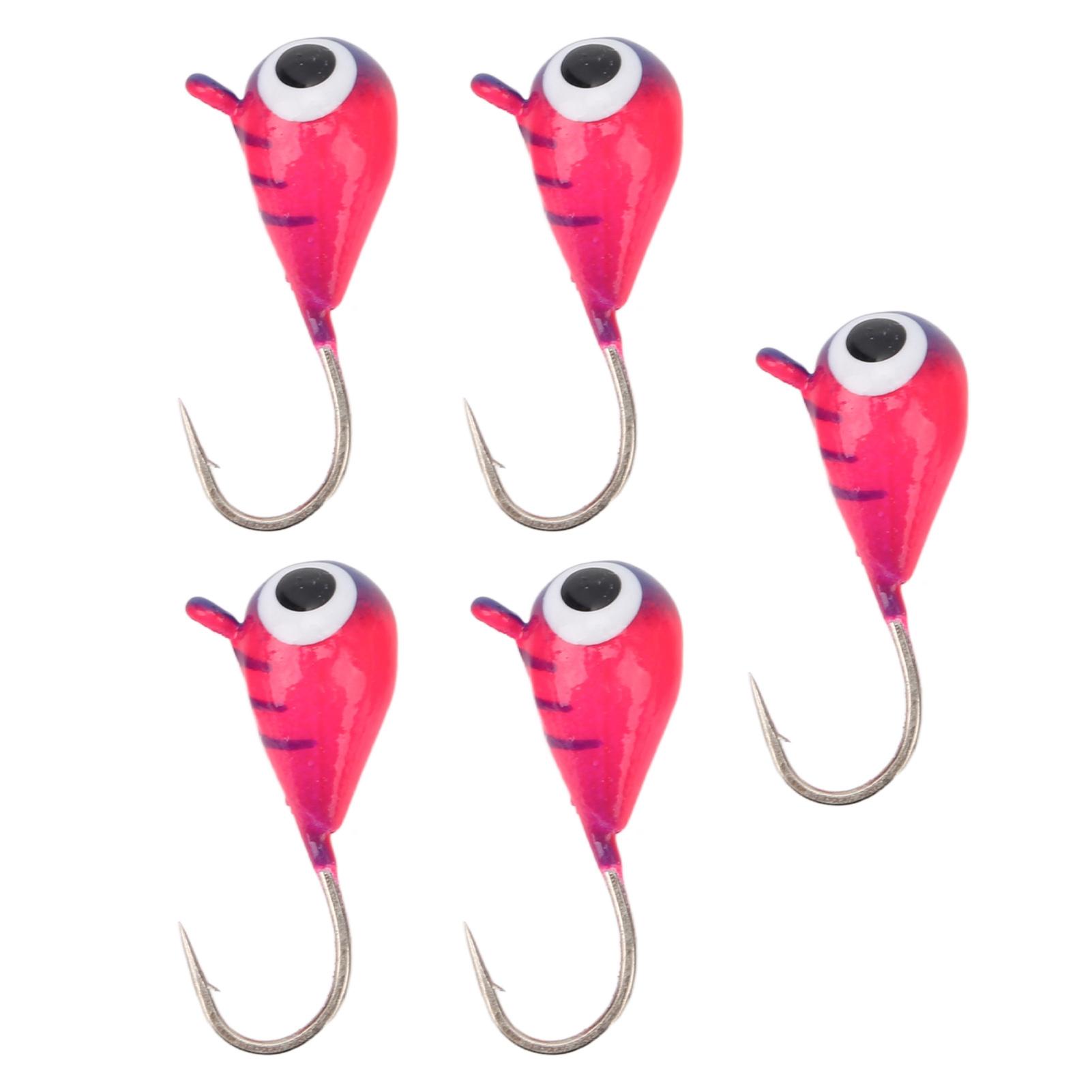 

5 шт. Зимние мормышки для подледной рыбалки, Приманки для подледной рыбалки, Микро рыболовные крючки из высокоуглеродистой стали, Снасть, 5 мм