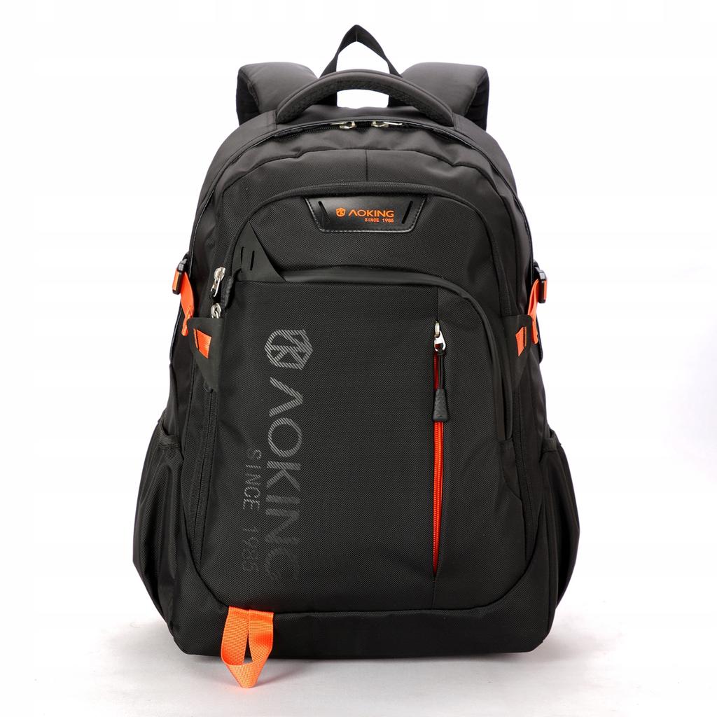 AOKING versatile city backpack 27L Roomy Backpack on Wheels for Girls Boys 50L - Black AOKING