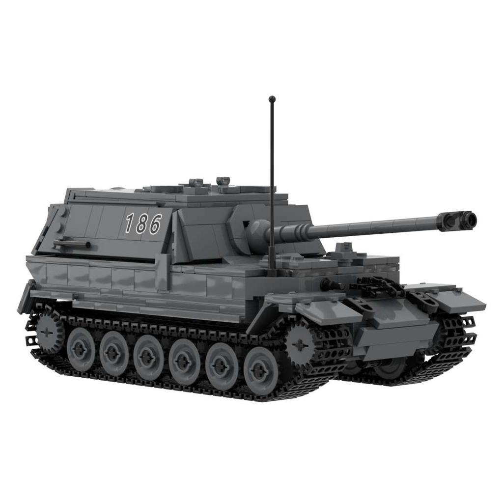 German Army Ww2 Panzerjager Tiger P Ferdinand Heavy Tank Military Weapons Toy Destroyer Building Block Camouflage