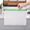 Student Document Holder 8 Pcs A4 A5 B6 A8 Binder Pockets, 6/11 Hole Clear Plastic Zipper Paper Storage Envelope Pouch Organizer, Loose