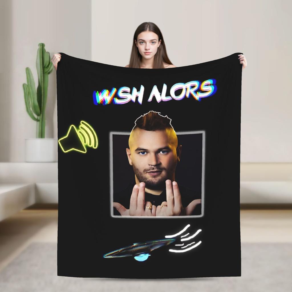 Rapper Music JUL  Flannel Blanket  Warm Soft Throw Blanket for Bedroom Travel Comfortable Bedspread Sofa Bed Cover