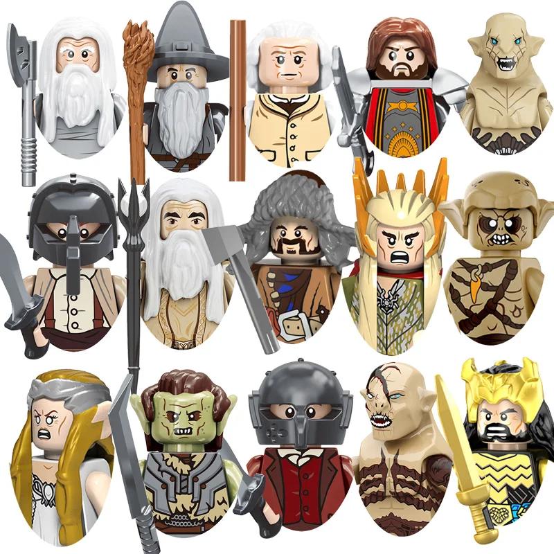 Interesting Toys Boys Kids Toys Medieval Film Figures Series Goblin Orcs Uruk-Hai Sauron Assembly Model Small Particles Building Blocks Gifts