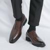 Men Dress Derbys Formal Business Leather Shoes Black Tuxedo Wedding Shoes Plus Size