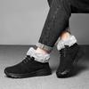 Winter Warme Herrenstiefel Neue Lässige Bequeme Strapazierfähige Herren Wanderschuhe Outdoor Große Größe Leder Rutschfest Herren Hohe Schneestiefel