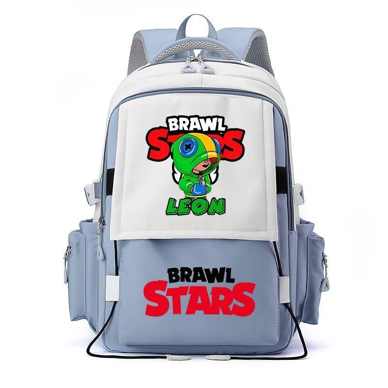 Large Capacity Schoolbag with Shoulder Strap; Student Three-piece Pencil Case Set