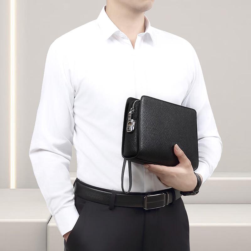 Sacoche d'affaires SCHWARZETIENNE en cuir véritable pour homme