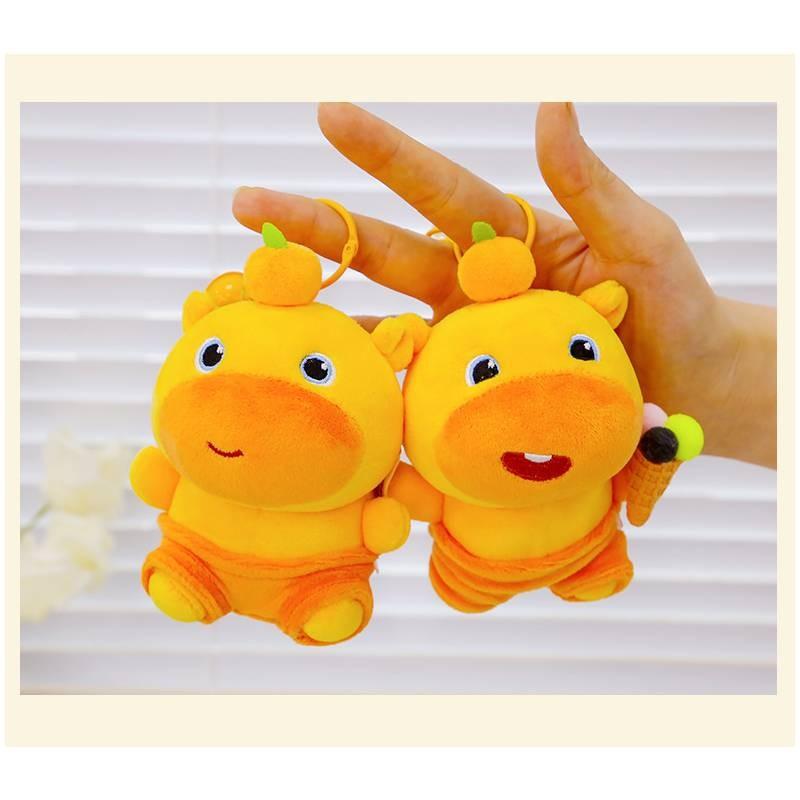 Capybara Handheld Ice Cream Plush Doll Pendant For Kids And Teens Souvenir