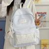 Schoolbag New Korean Literary Polka Dot Schoolbag Junior High School Girls Fashion High Value Niche Versatile Class Travel Backpack
